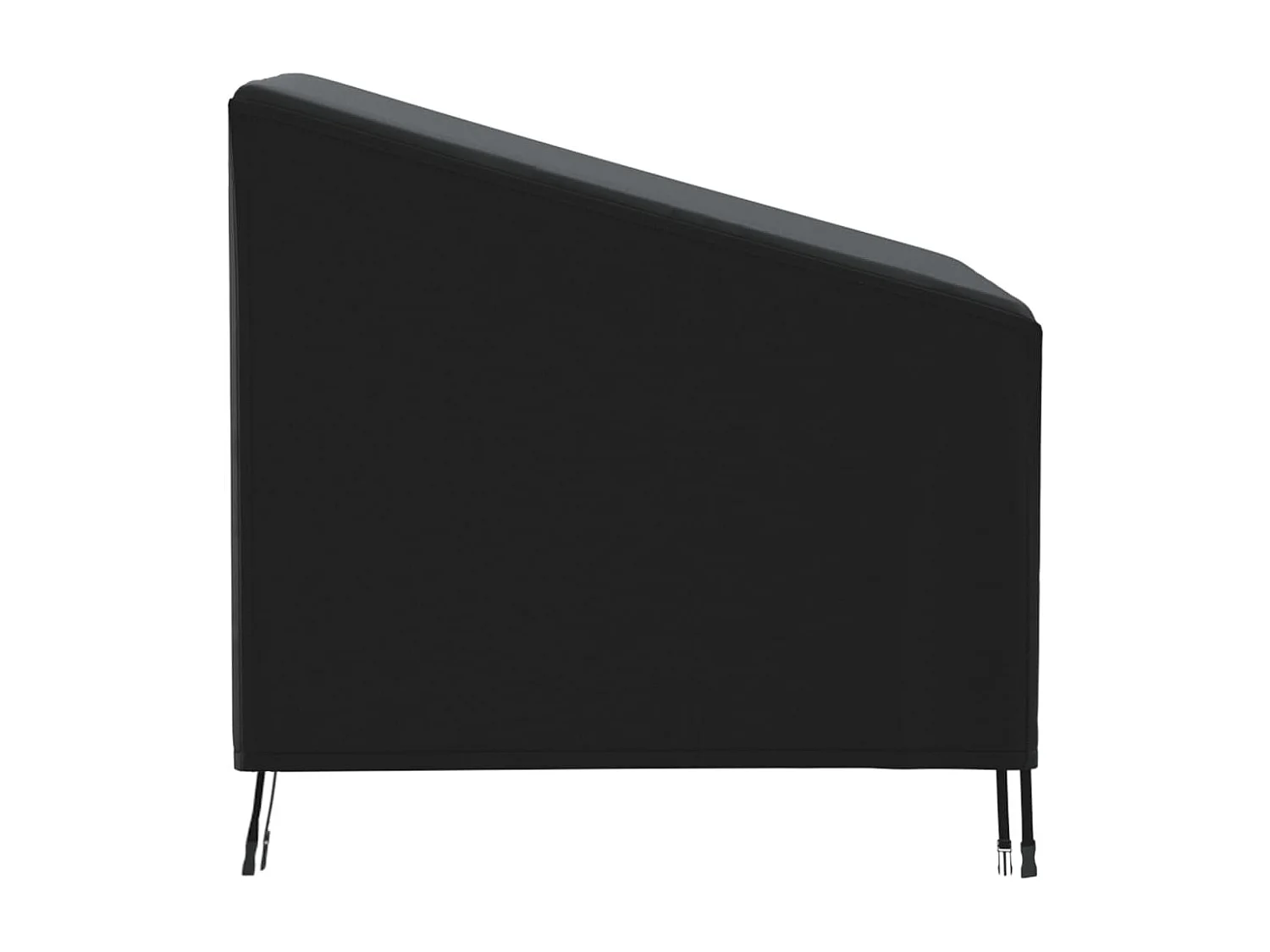 Abdeckung für Gartensessel Schwarz 90x90x50/75 cm 420D Oxford