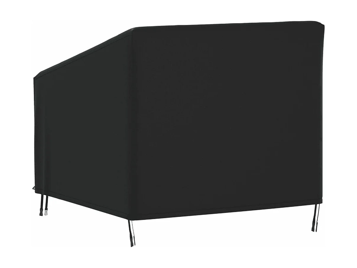 Abdeckung für Gartensessel Schwarz 90x90x50/75 cm 420D Oxford