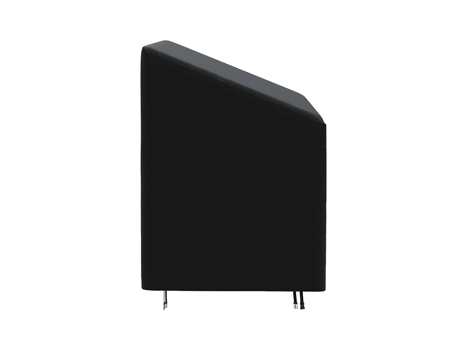 Cubierta de banco de 2 plazas Oxford 420D negro 134x70x65/94 cm