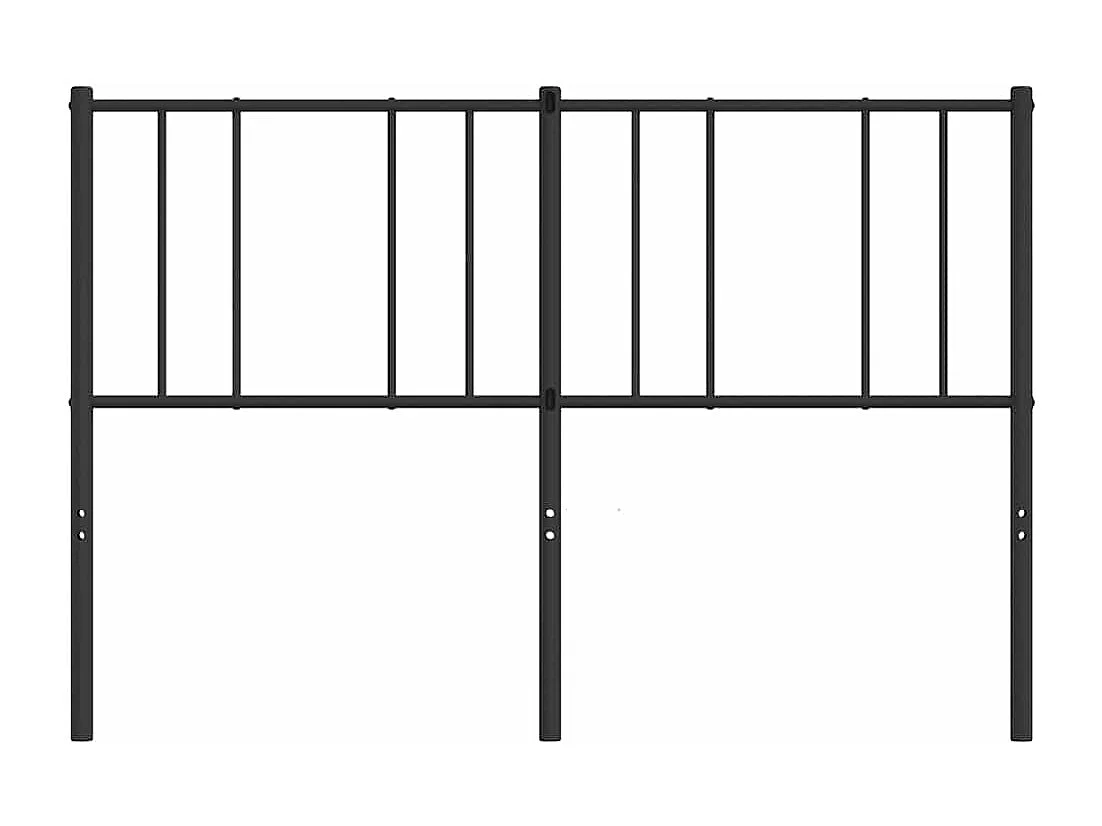 Tête de lit métal noir 140 cm