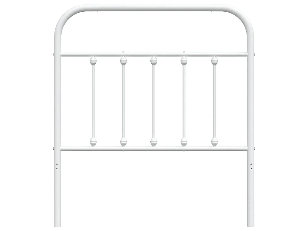 Tête de lit de remplacement métal blanc 80 cm