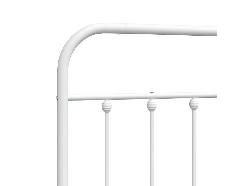 Tête de lit de remplacement métal blanc 80 cm