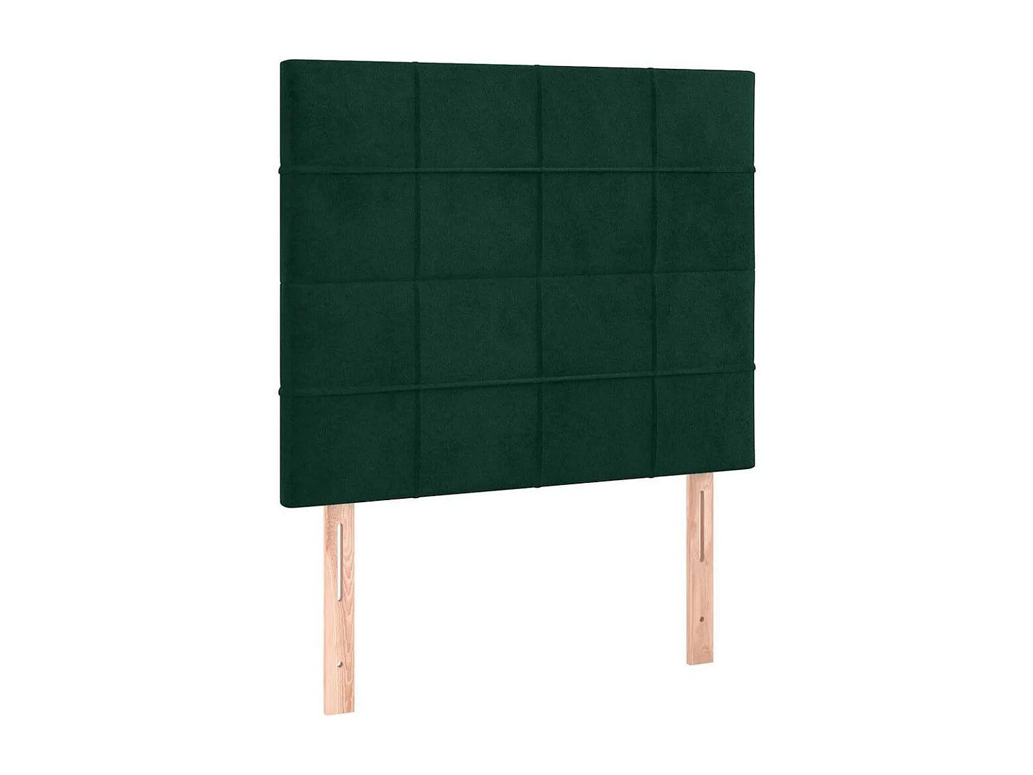Tête de lit Vert foncé 100x5x118/128 cm Velours