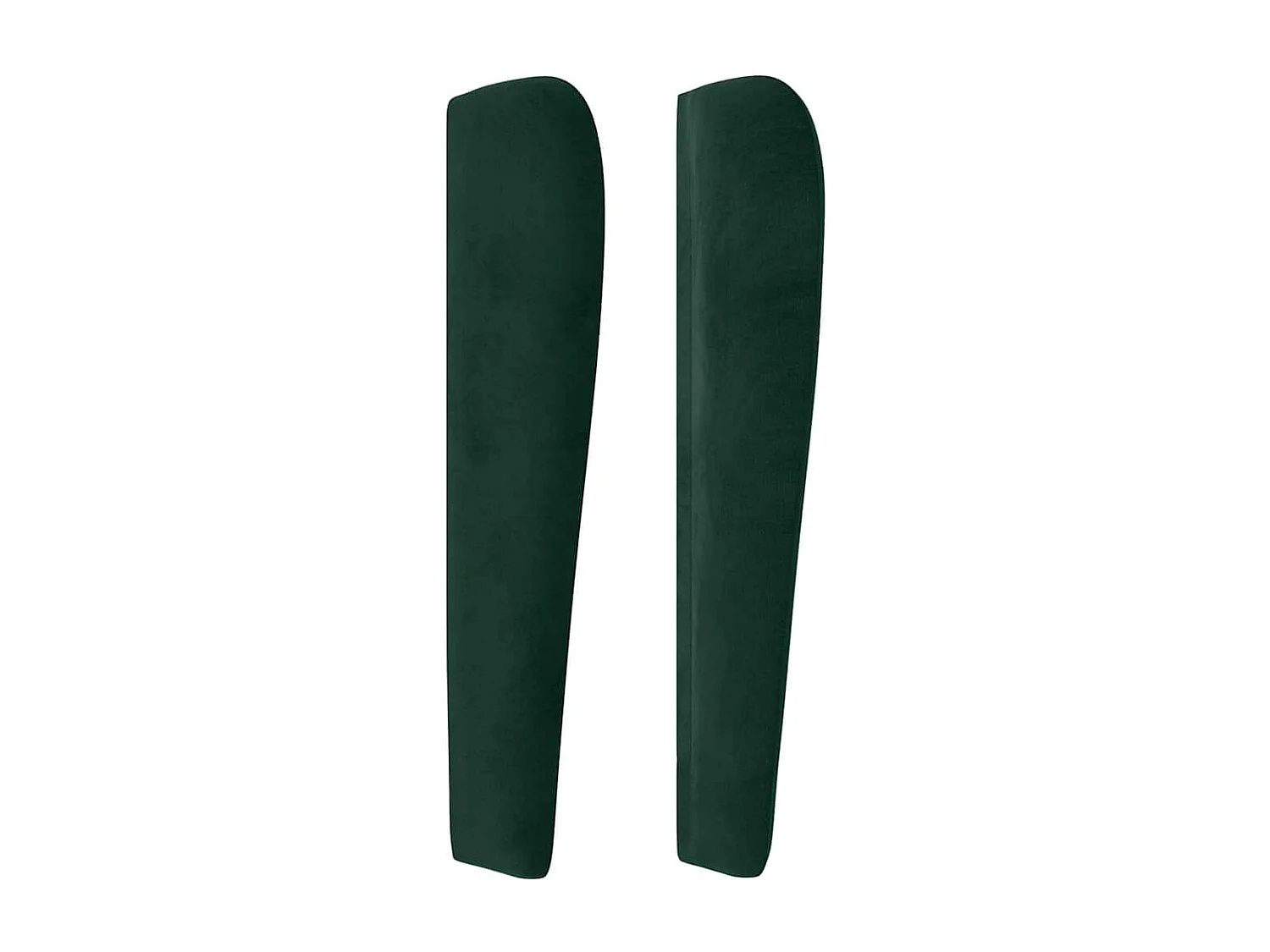 Tête de lit avec oreilles Vert foncé 103x23x118/128 cm Velours