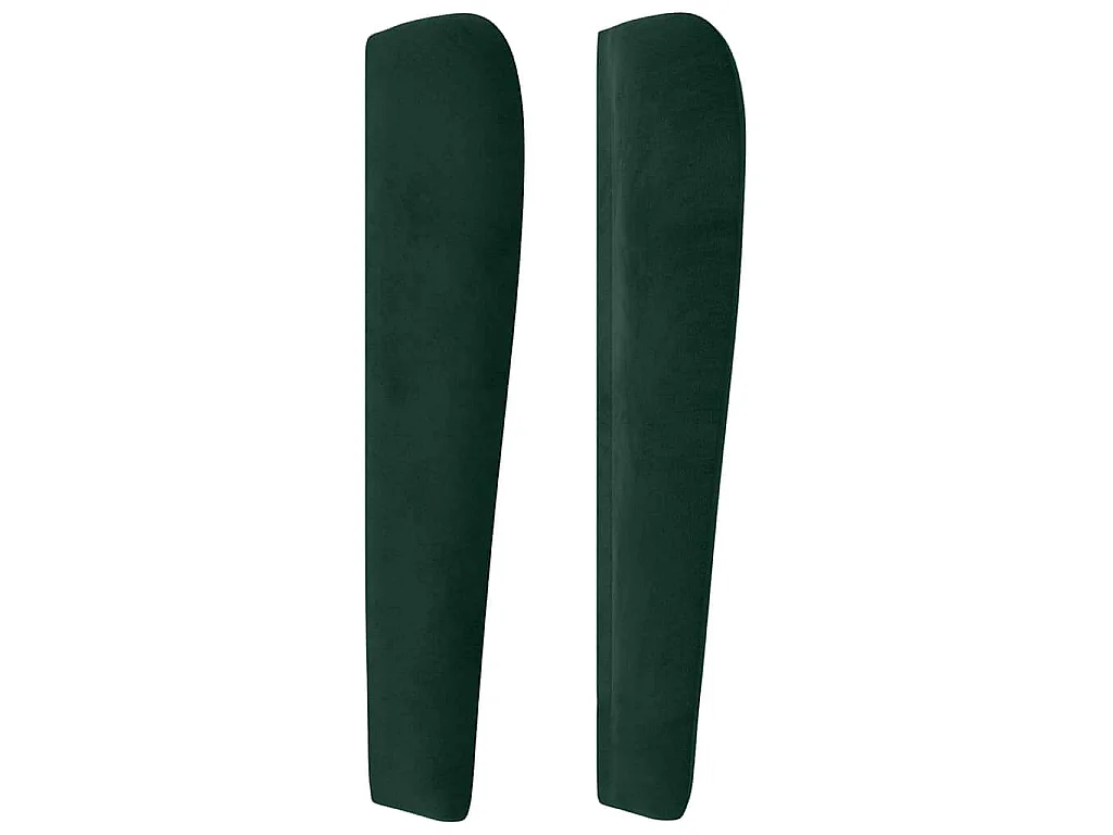 Testiera ad Orecchio Verde Scuro 103x23x118/128cm in Velluto
