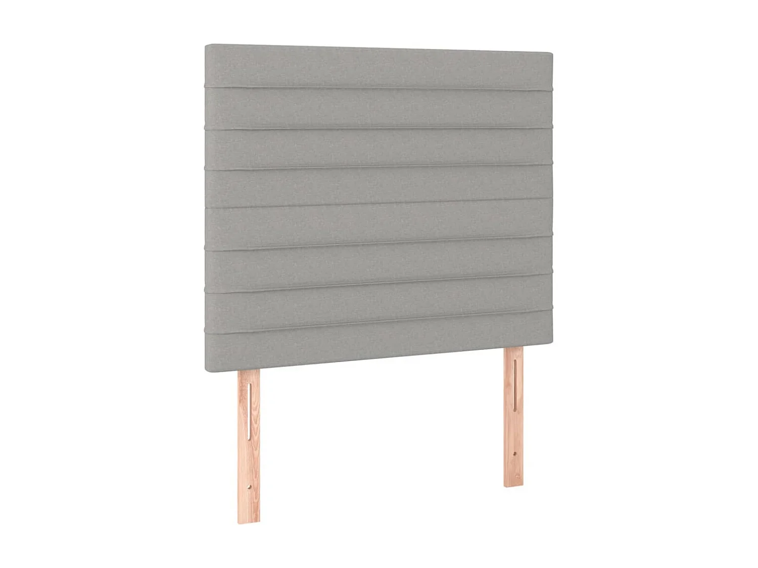 Hoofdbord lichtgrijs 90x5x118/128 cm stof