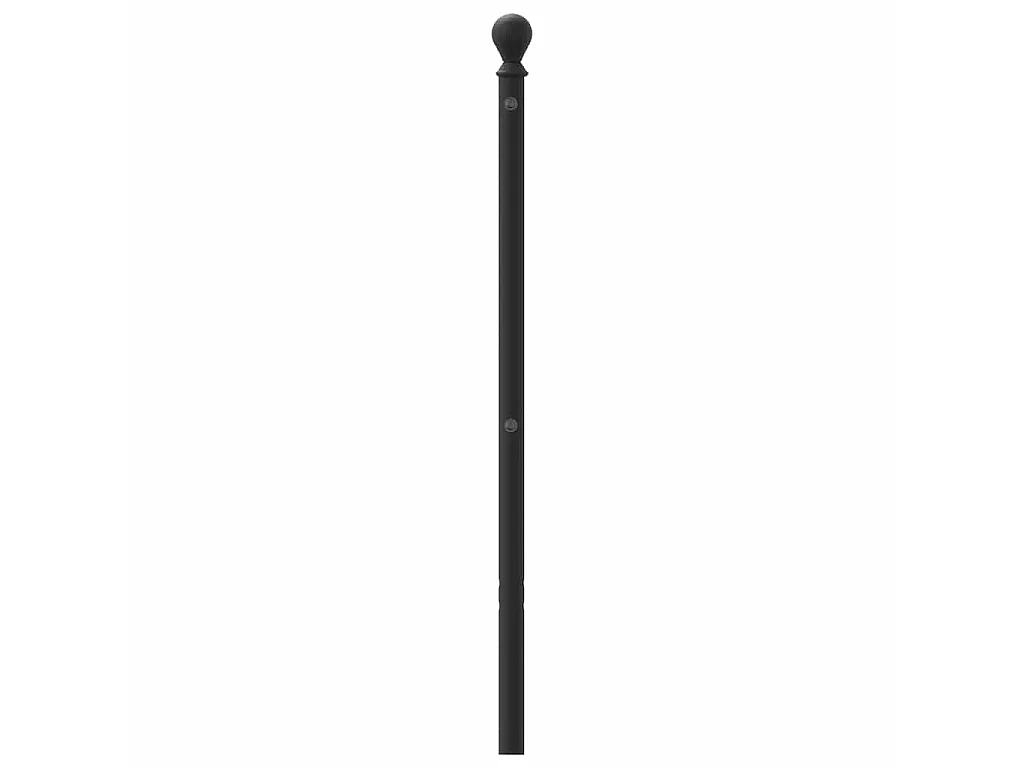 Vervangend hoofdbord 120 cm metaal zwart