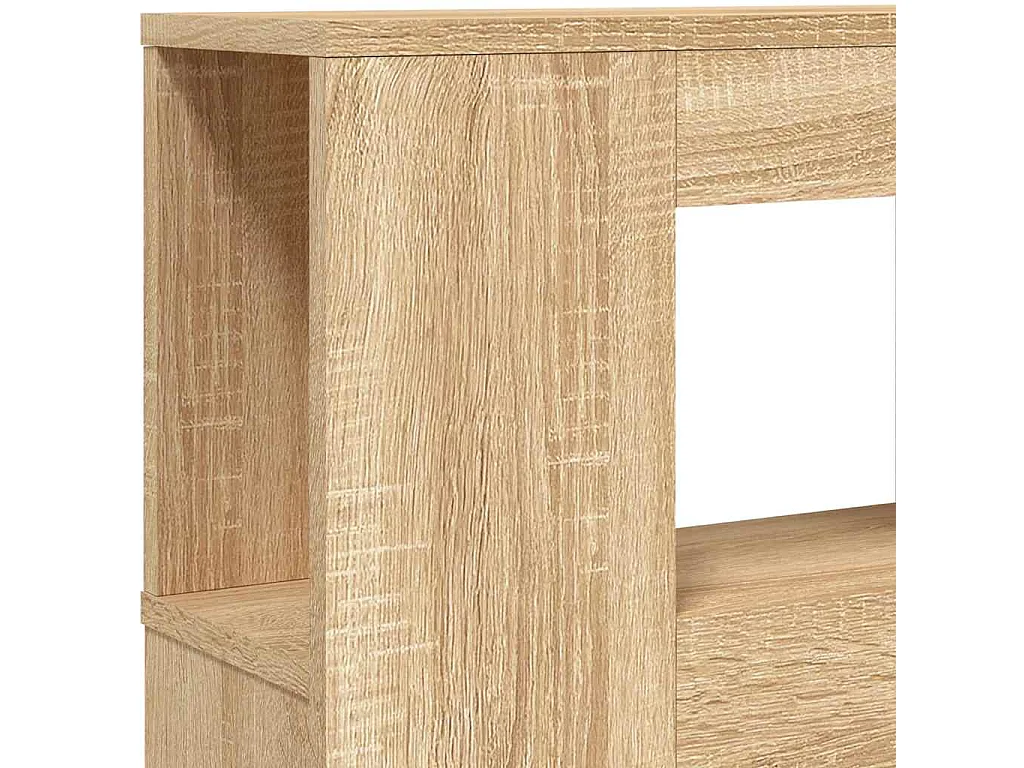 Cabecero LED madera ingeniería roble Sonoma 200x18,5x103,5 cm