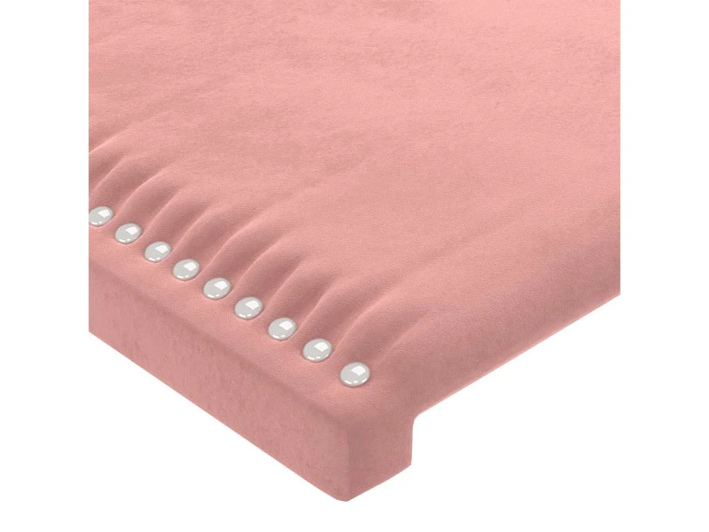 Kopfteile Rosa 180x5x78/88 cm Samt