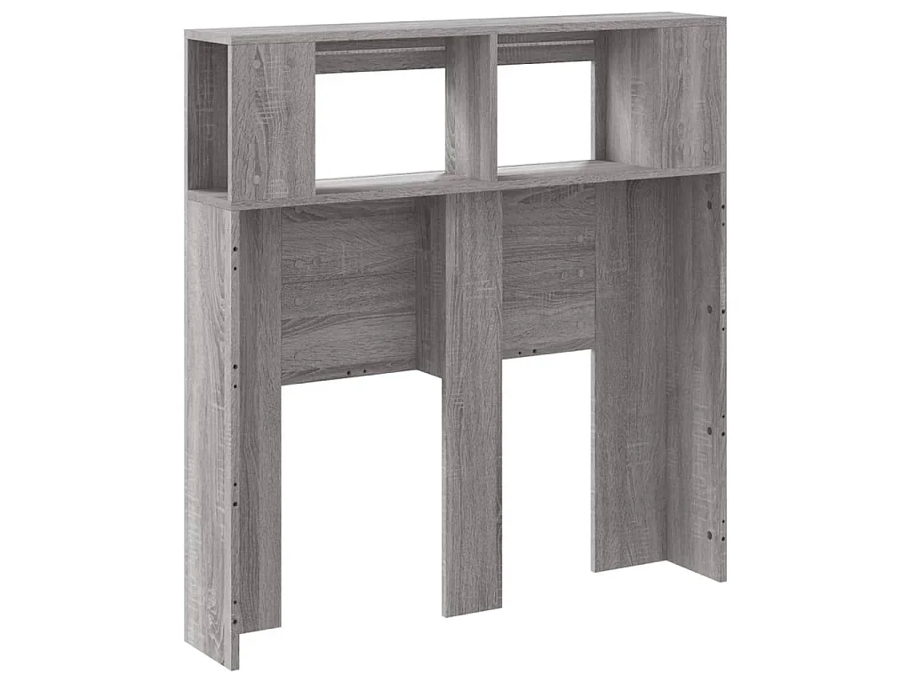Cabecero LED madera ingeniería gris Sonoma 100x18,5x103,5 cm