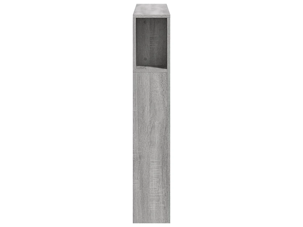 Cabecero LED madera ingeniería gris Sonoma 100x18,5x103,5 cm