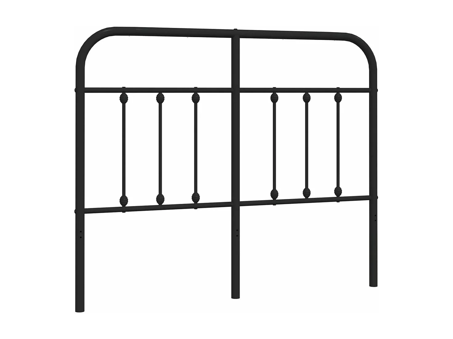 Tête de lit métal noir 120 cm