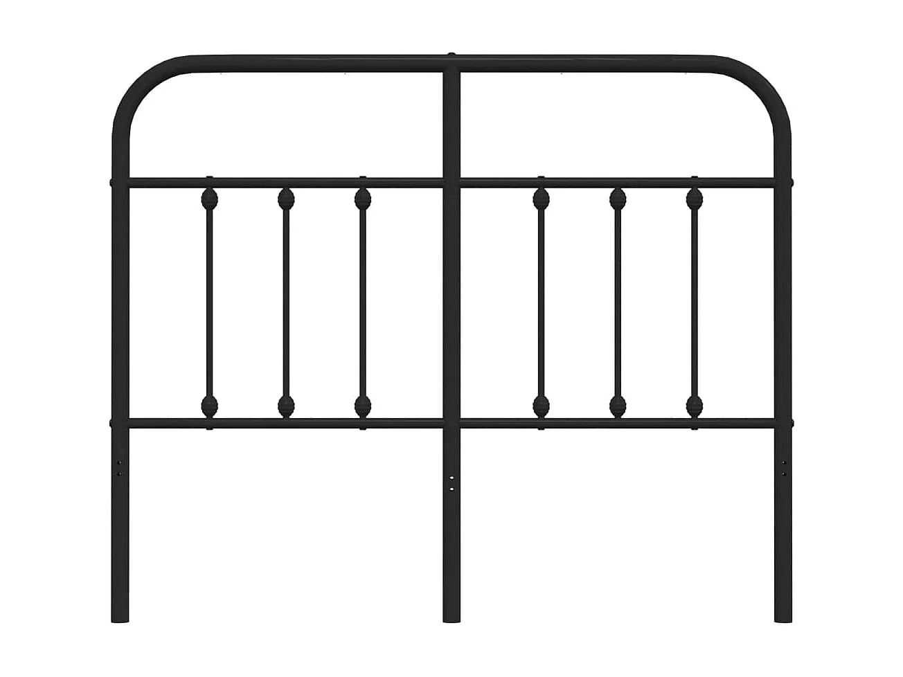 Tête de lit métal noir 120 cm
