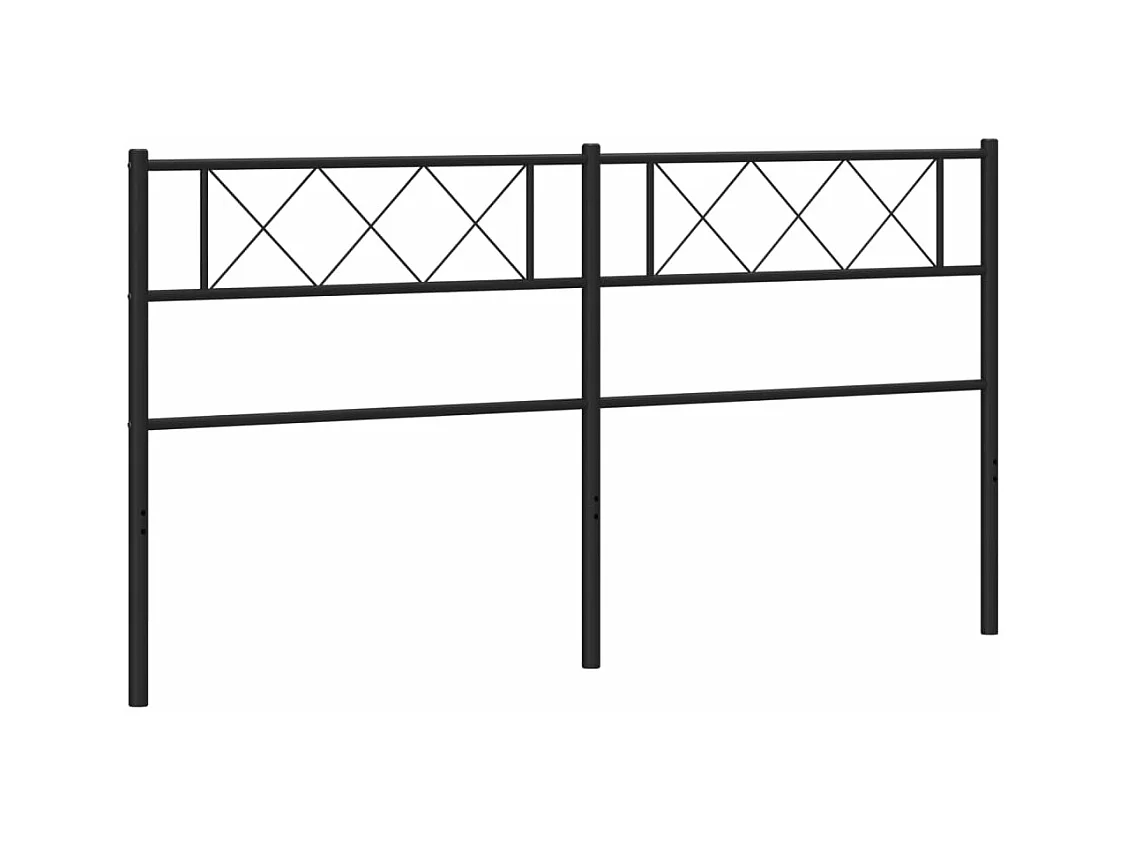 Testiera in Metallo Nero 160 cm