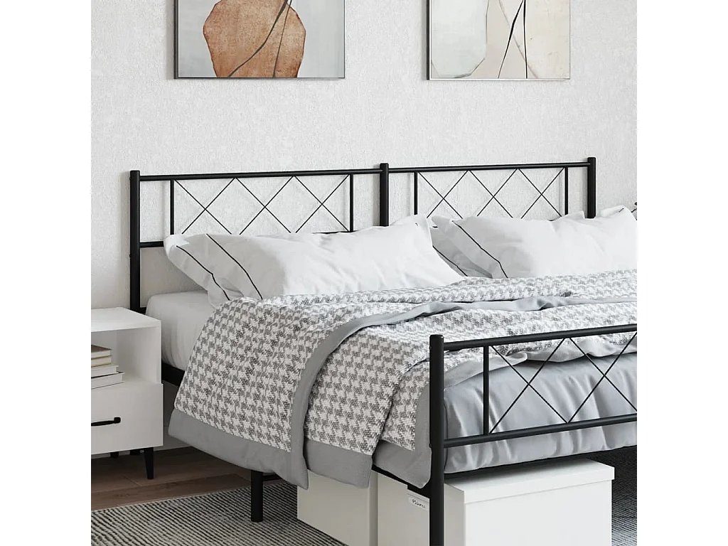 Tête de lit métal noir 160 cm