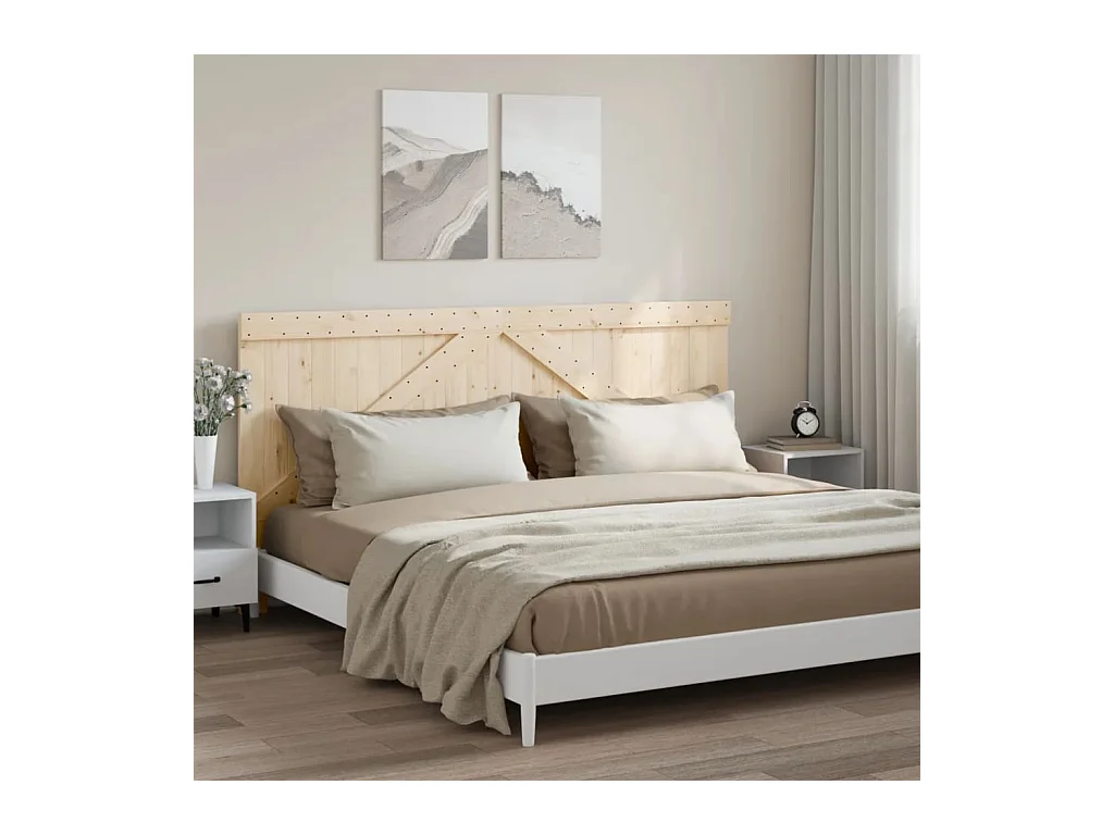 Tête de lit 200x104 cm bois massif de pin