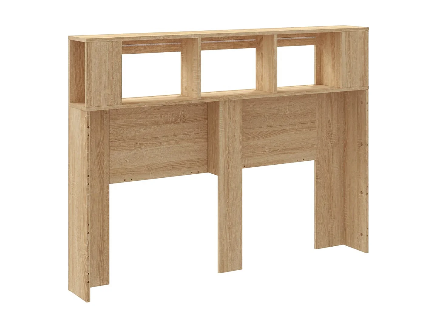 Tête de lit à LED chêne sonoma 140x18,5x103,5cm bois ingénierie