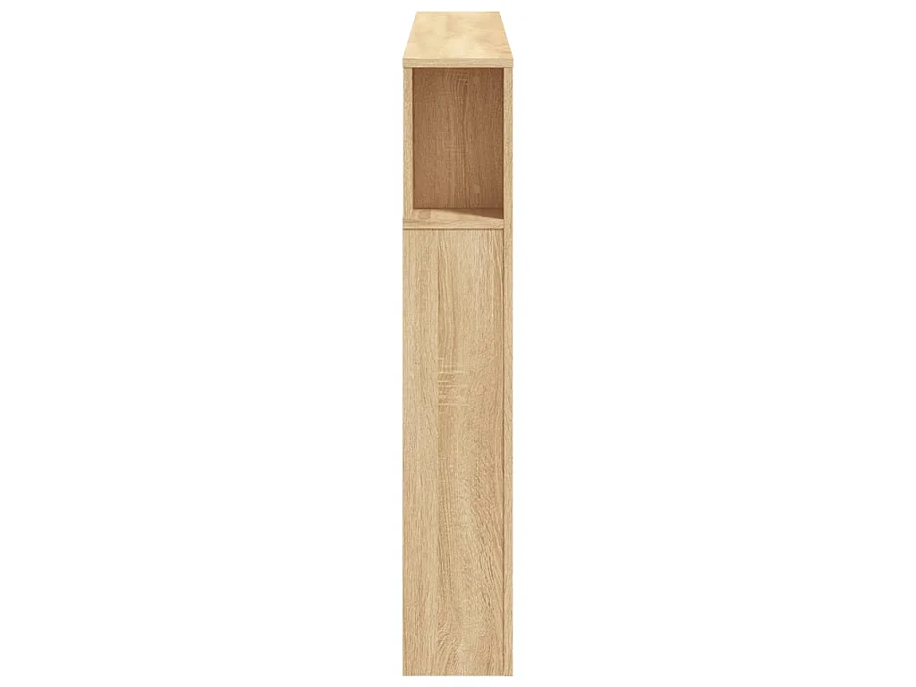 Cabecero LED madera ingeniería roble Sonoma 140x18,5x103,5 cm