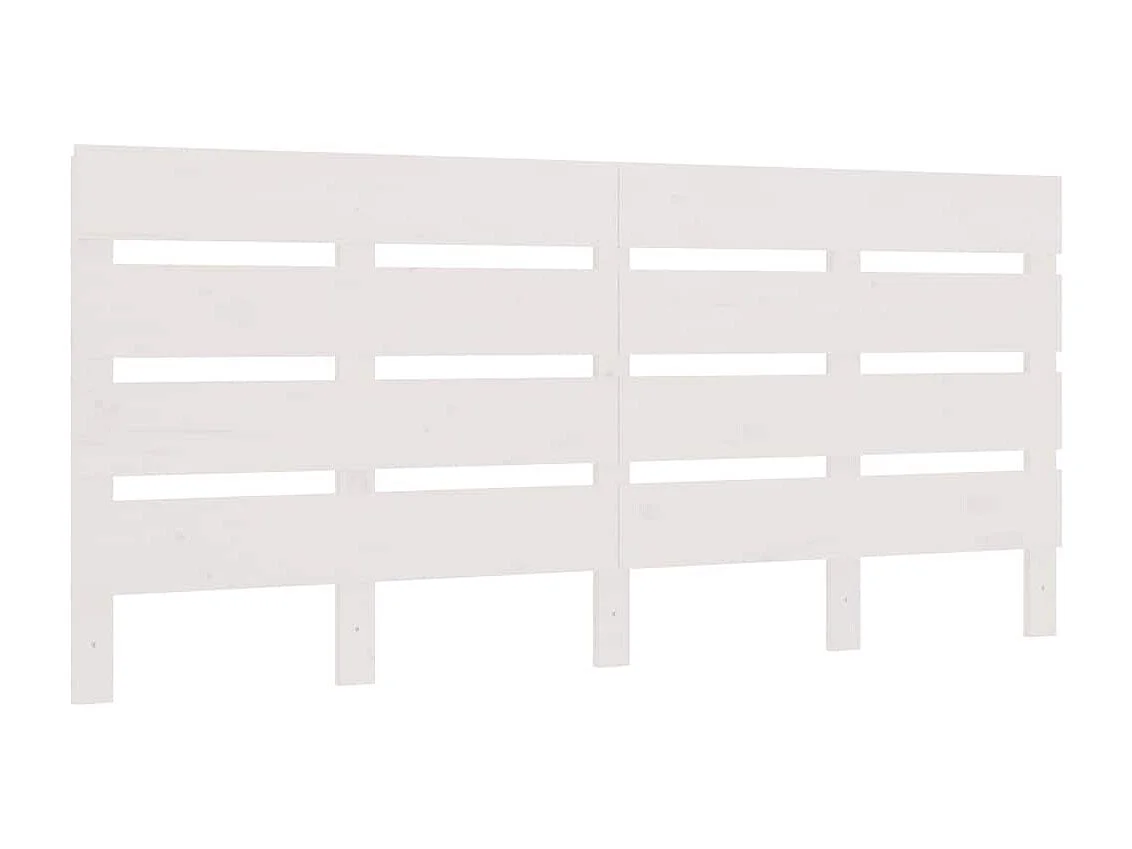 Tête de lit Blanc 180x3x80 cm Bois massif de pin