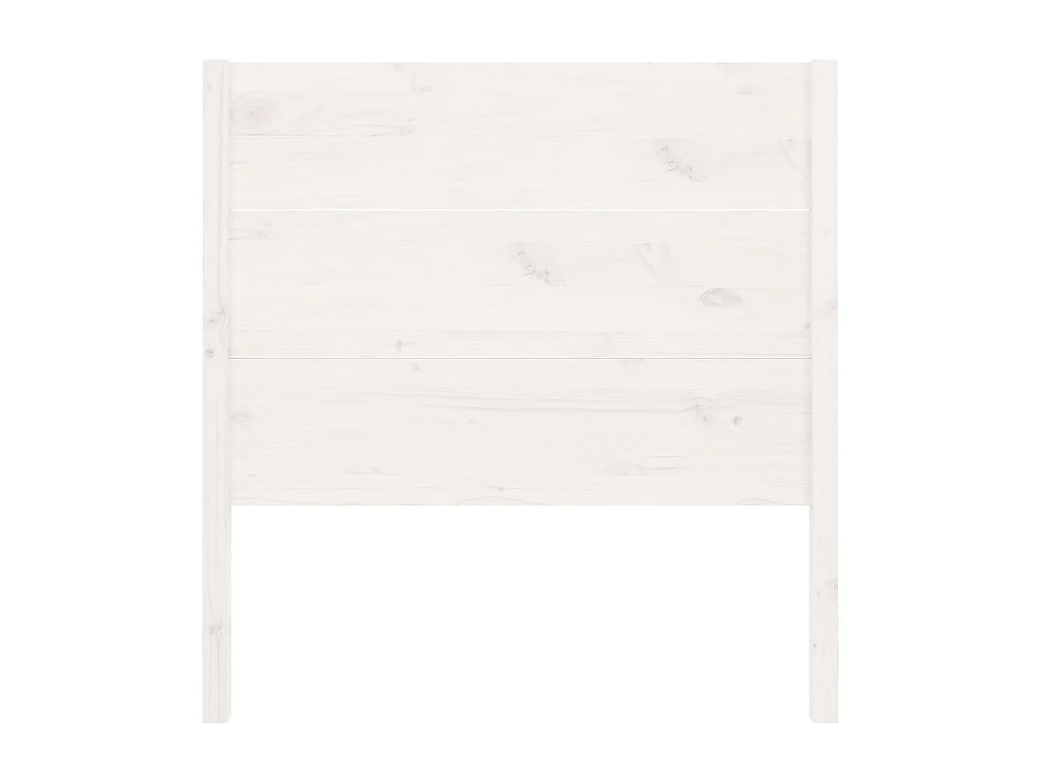 Tête de lit Blanc 106x4x100 cm Bois massif de pin