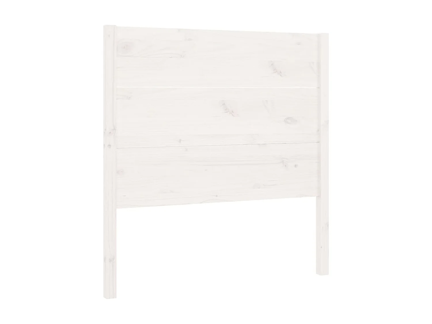 Tête de lit Blanc 106x4x100 cm Bois massif de pin