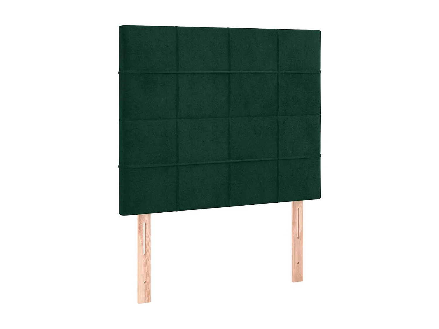 Tête de lit à LED Vert foncé 100x5x118/128 cm Velours