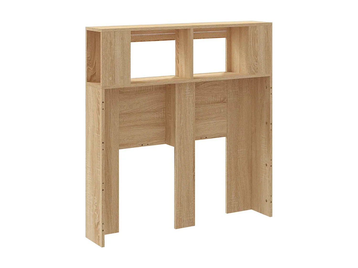 Hoofdeinde met LED 100x18,5x103,5 cm bewerkt hout sonoma eiken