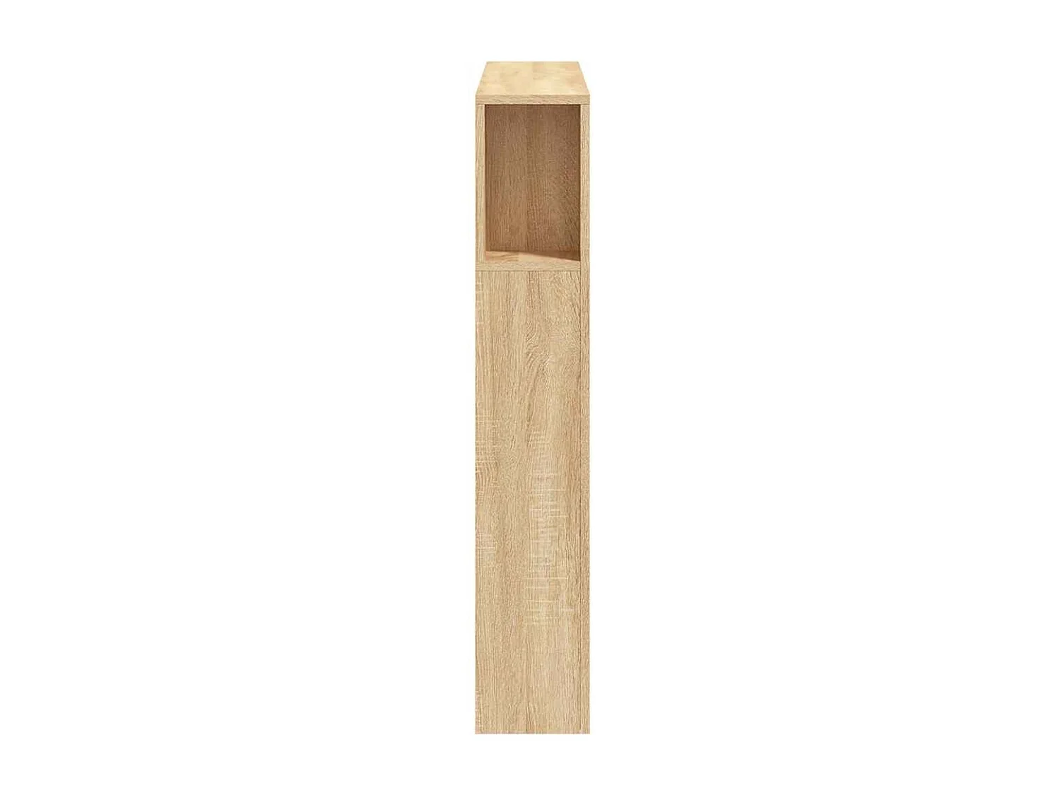 Hoofdeinde met LED 100x18,5x103,5 cm bewerkt hout sonoma eiken