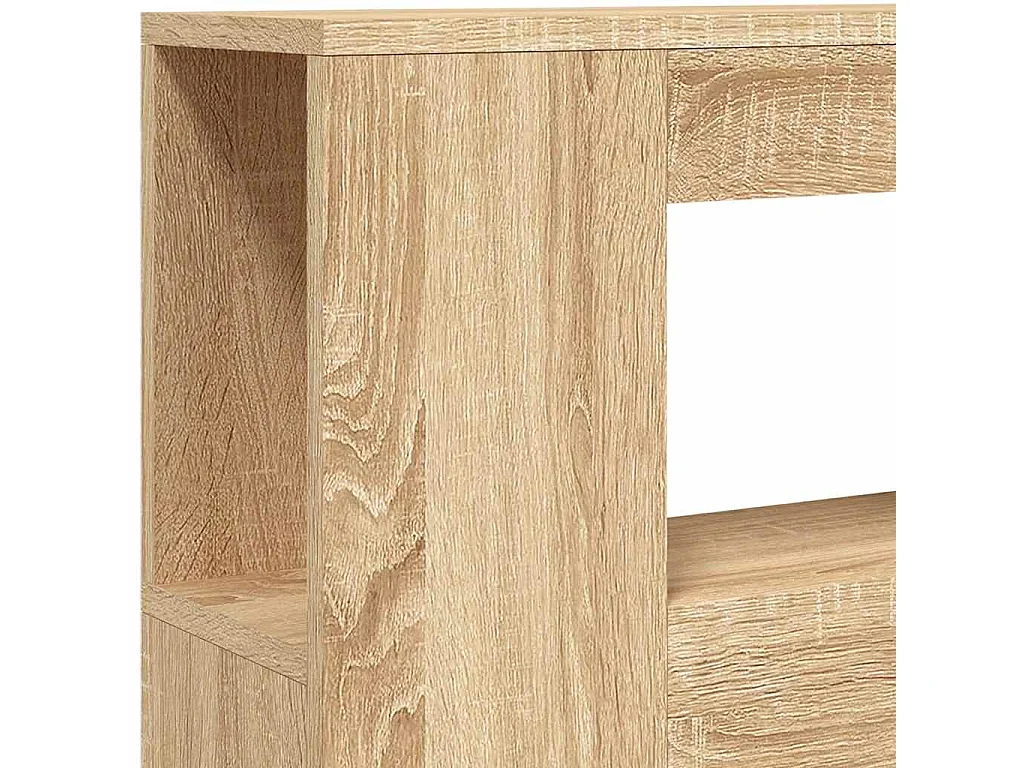 Hoofdeinde met LED 100x18,5x103,5 cm bewerkt hout sonoma eiken