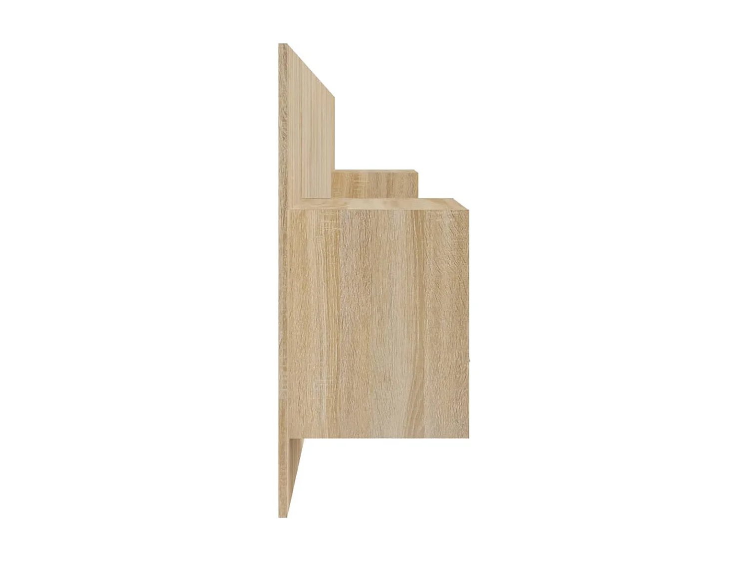 Testiera Letto con Comodini in Legno Multistrato Rovere Sonoma