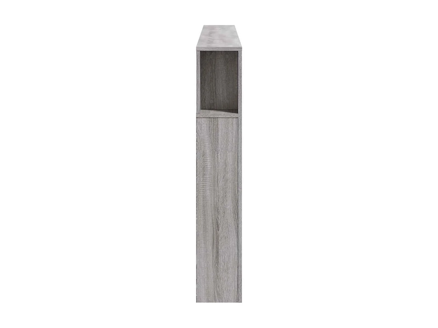 LED-Kopfteil Grau Sonoma 200x18,5x103,5 cm Holzwerkstoff