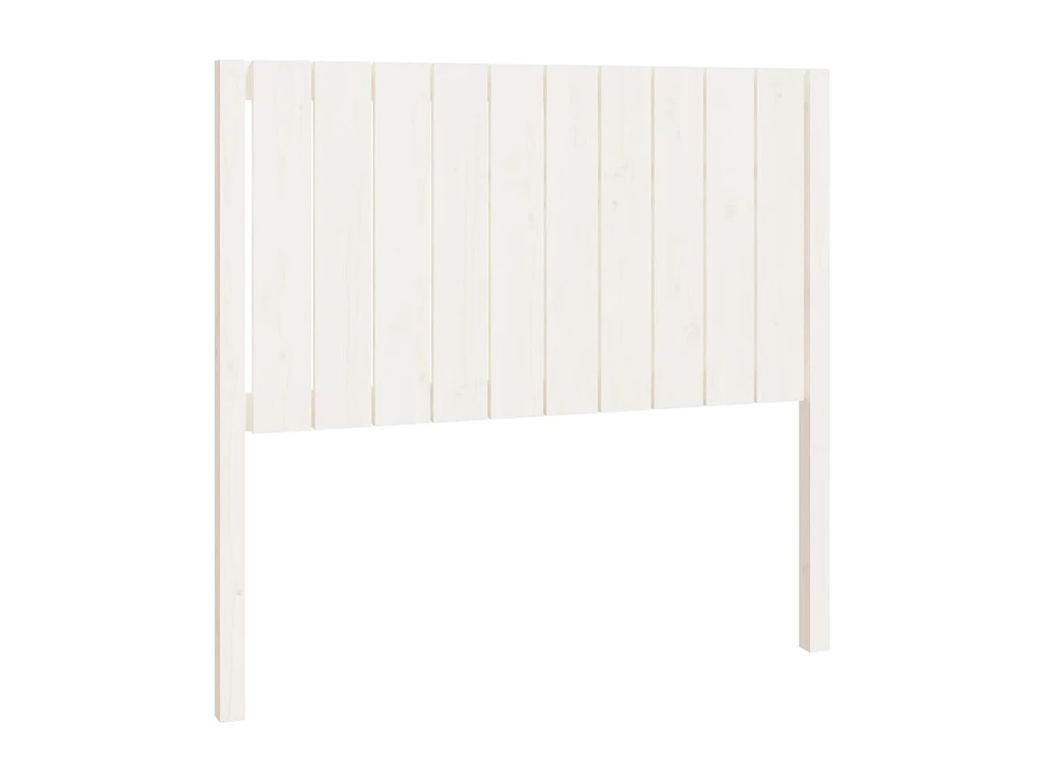 Tête de lit Blanc 105,5x4x100 cm Bois massif de pin