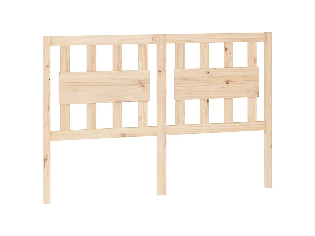 Testiera per Letto 140,5x4x100 cm Legno Massello di Pino