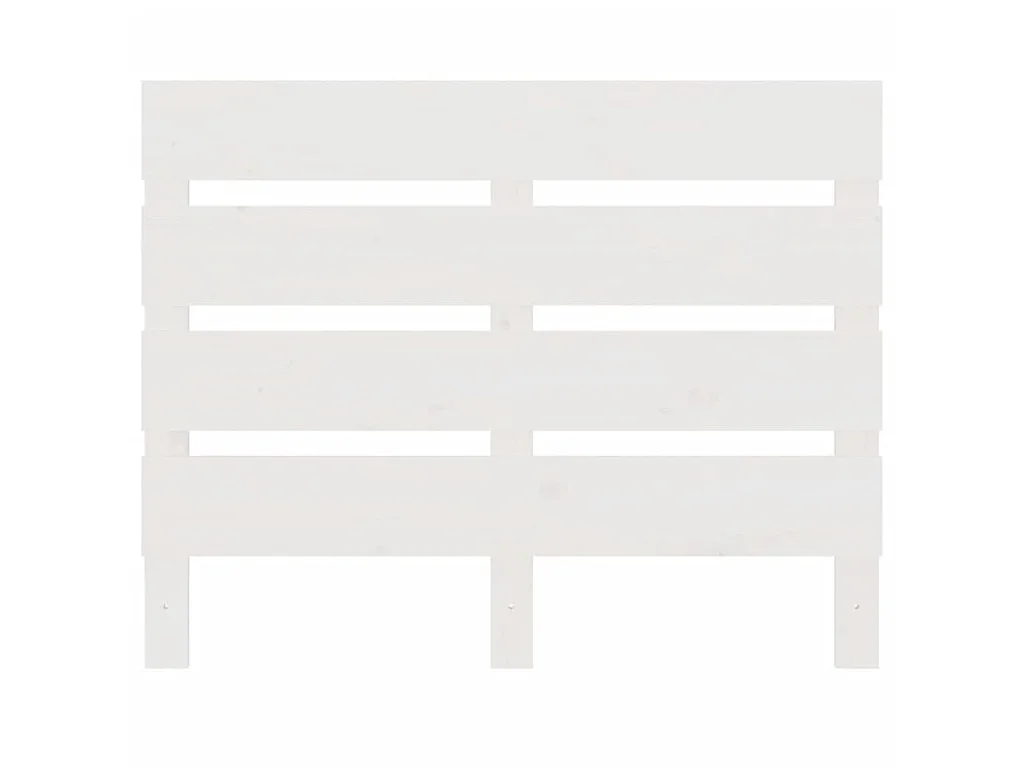 Tête de lit Blanc 90x3x80 cm Bois massif de pin