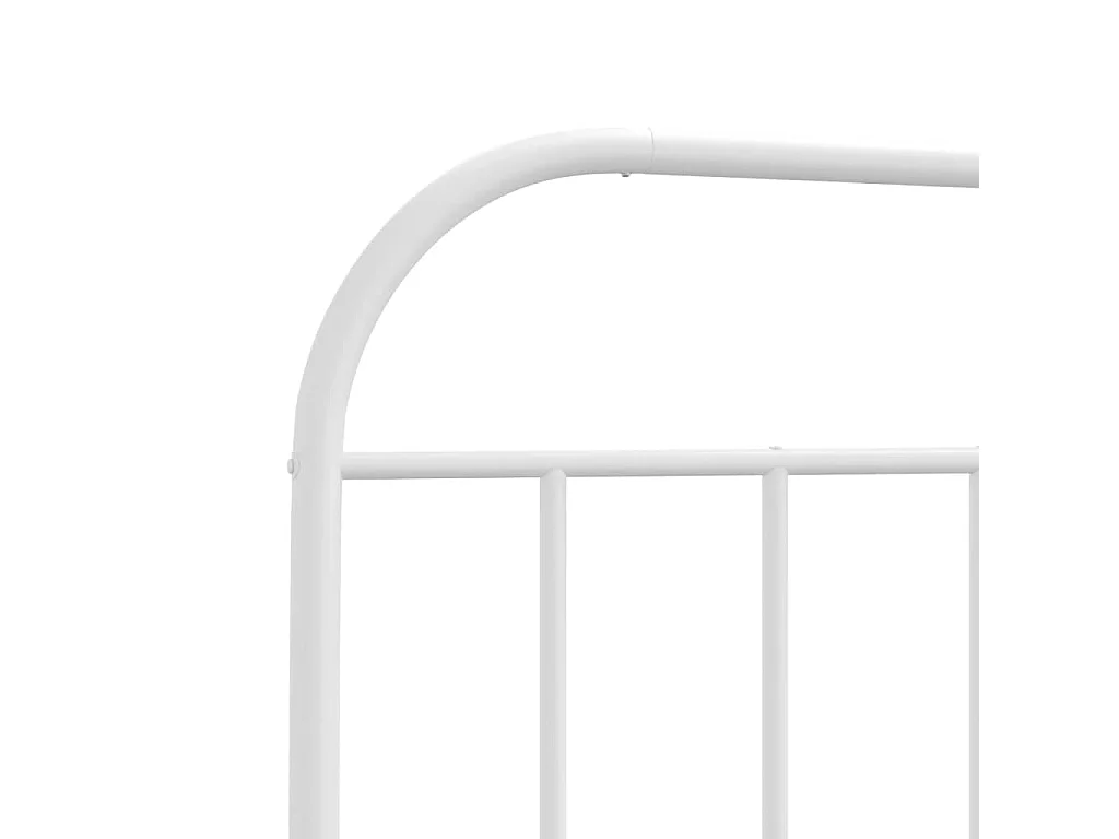 Tête de lit métal blanc 80 cm