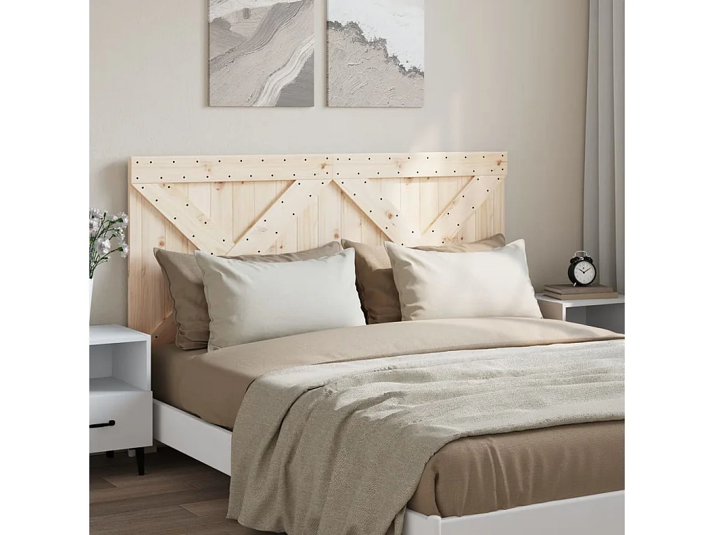 Tête de lit 160x104 cm bois massif de pin