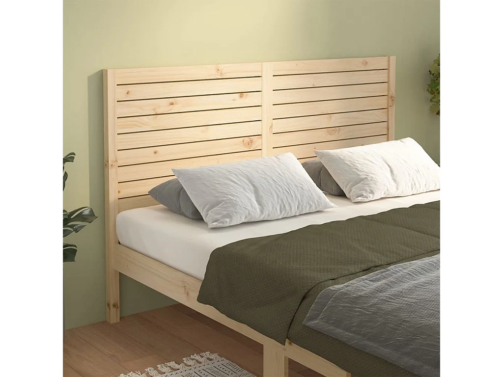 Tête de lit 186x4x100 cm Bois massif de pin