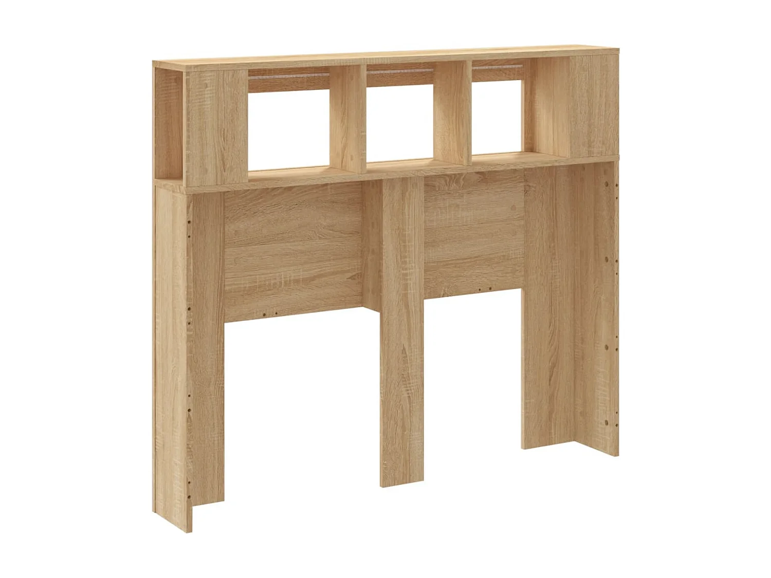 Tête de lit à LED chêne sonoma 120x18,5x103,5cm bois ingénierie