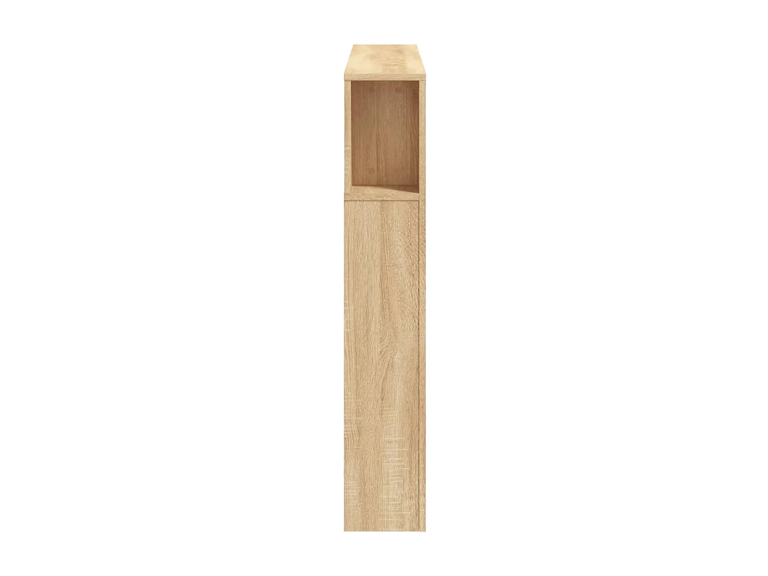 Tête de lit à LED chêne sonoma 120x18,5x103,5cm bois ingénierie