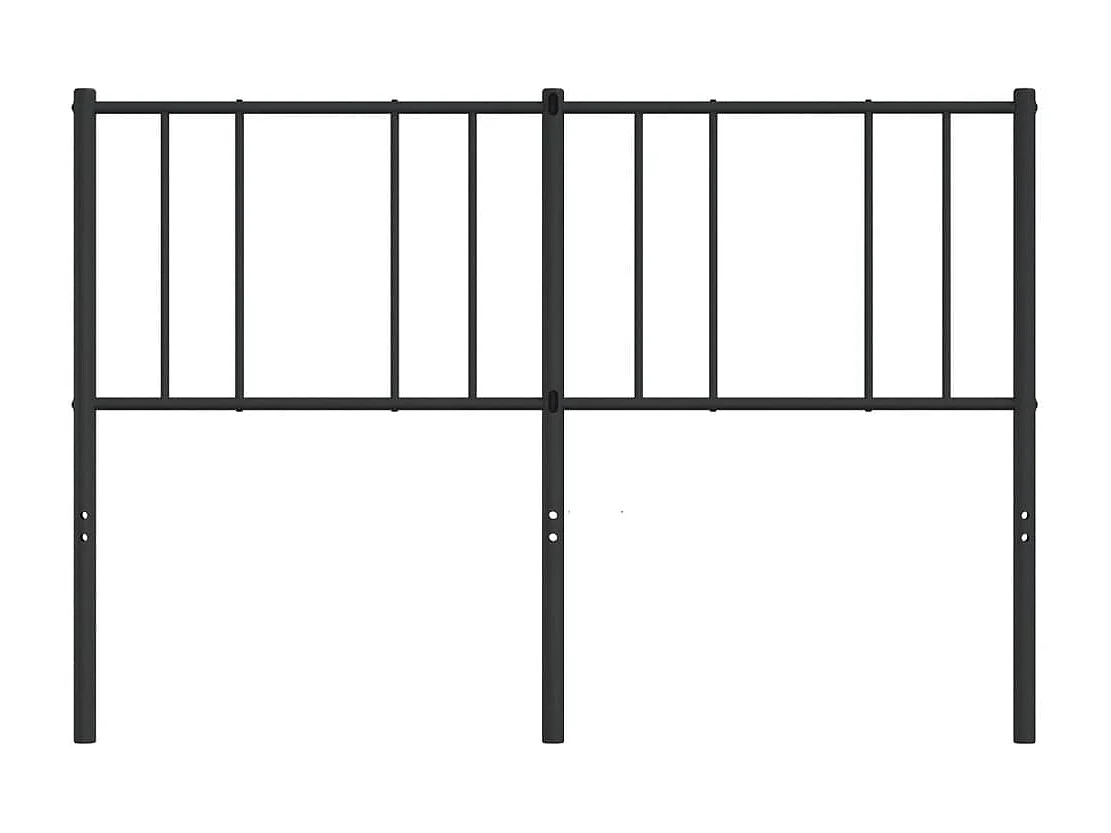 Testiera in Metallo Nero 135 cm