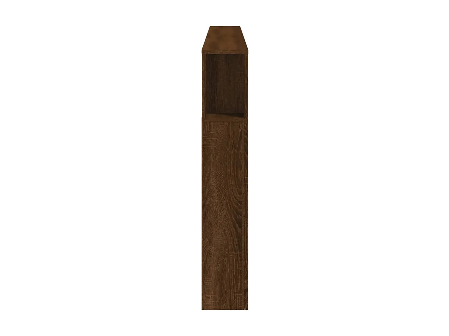 Tête de lit à LED chêne marron 220x18,5x103,5cm bois ingénierie