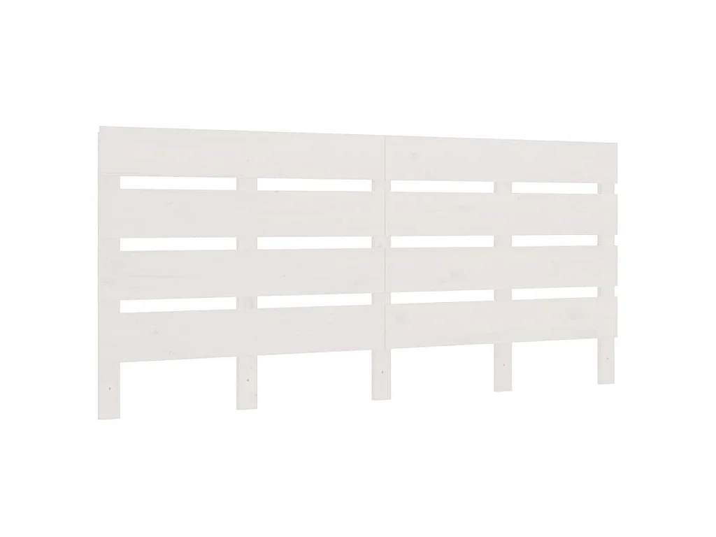 Tête de lit Blanc 150x3x80 cm Bois massif de pin
