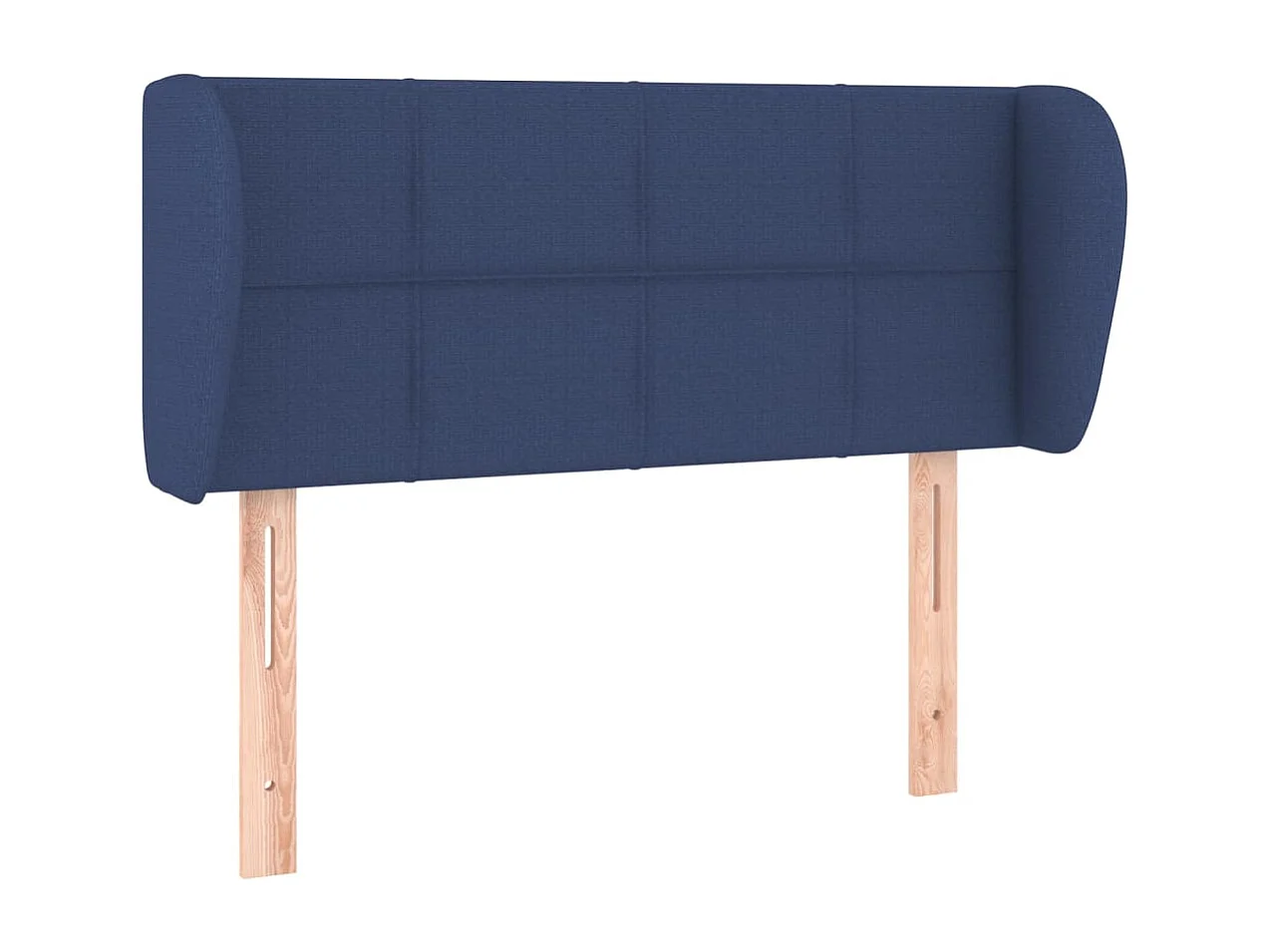 Tête de lit avec oreilles Bleu 93x23x78/88 cm Tissu