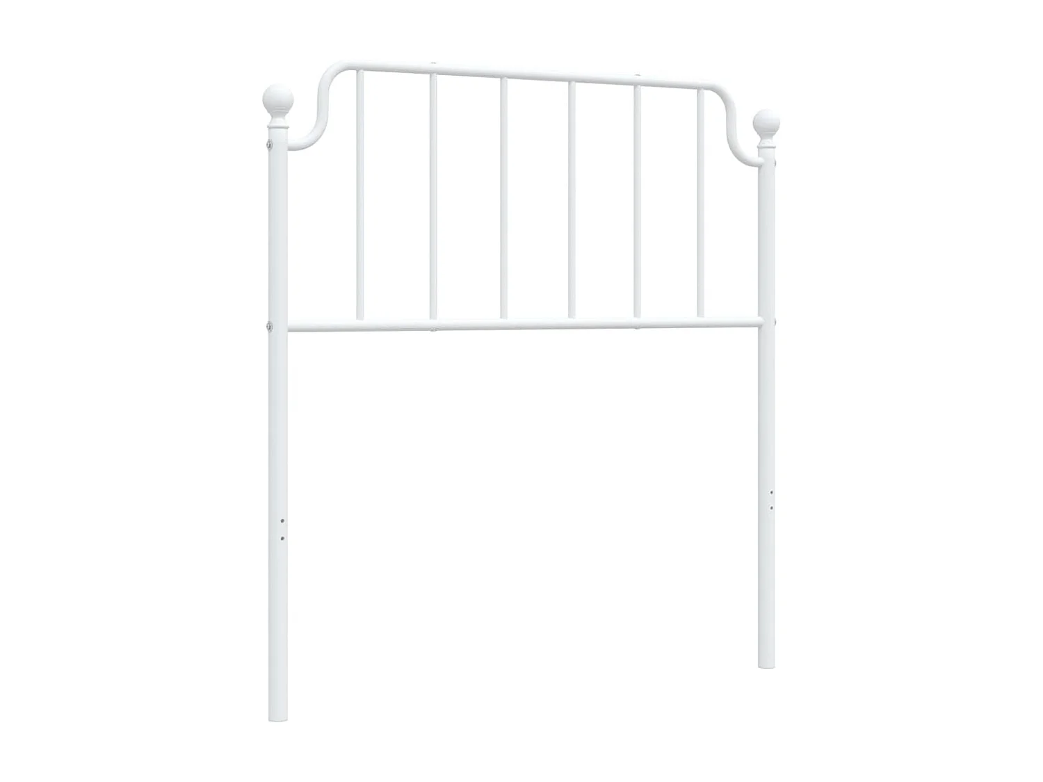 Tête de lit métal blanc 90 cm