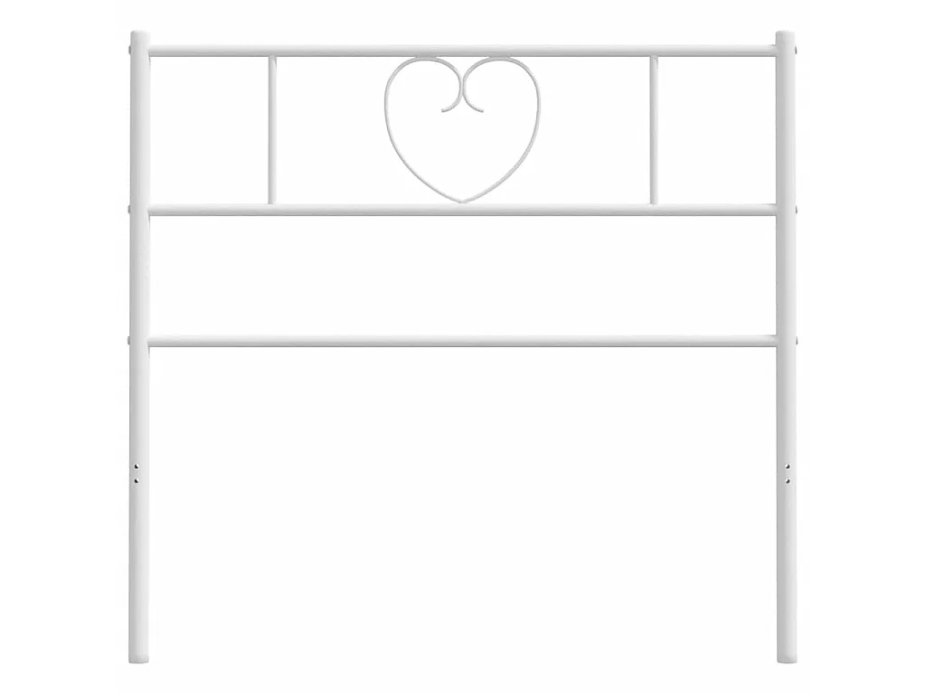 Tête de lit de remplacement métal blanc 90 cm