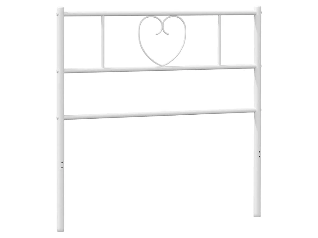 Tête de lit de remplacement métal blanc 90 cm
