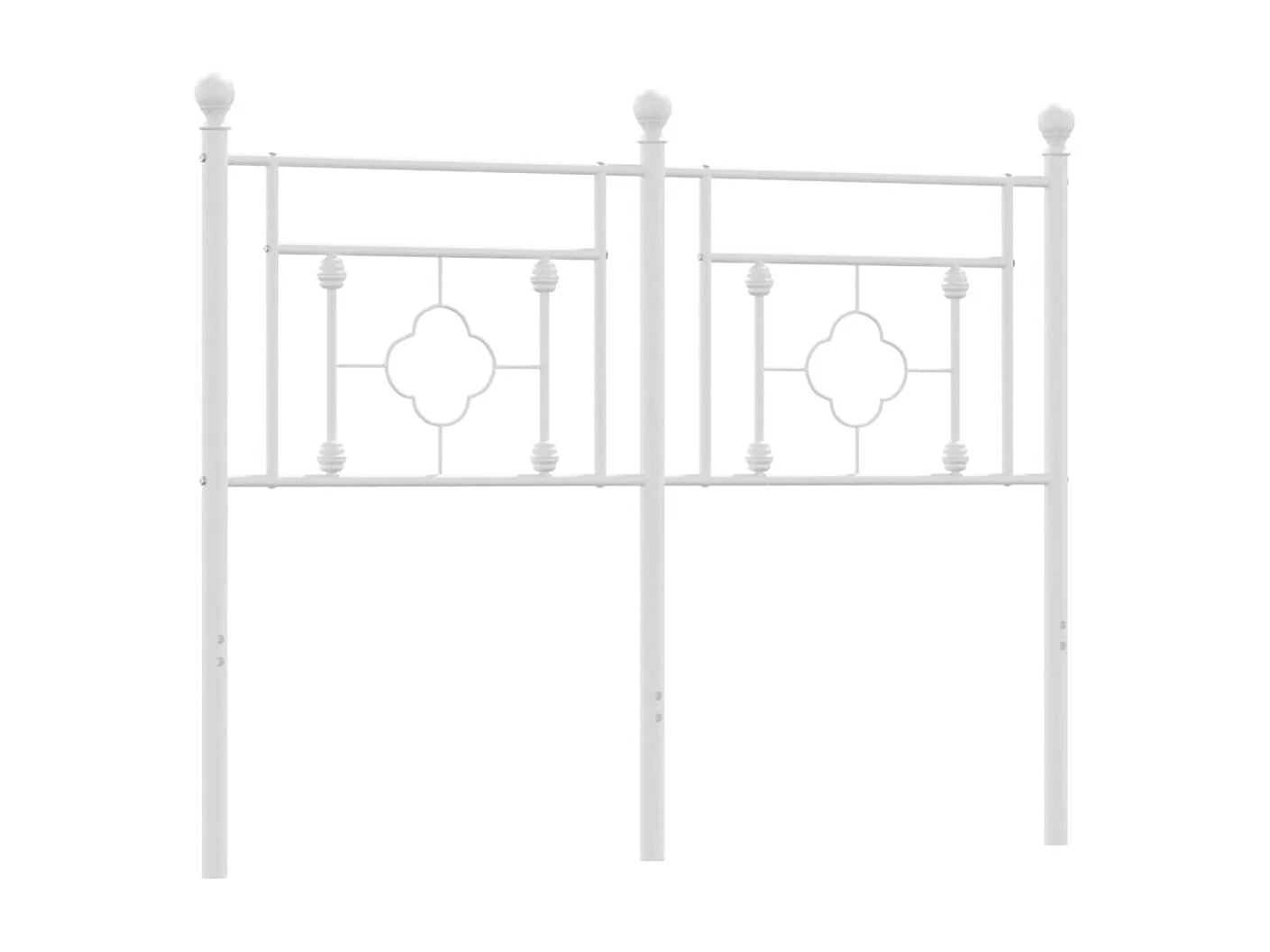 Kopfteil Metall Weiß 120 cm