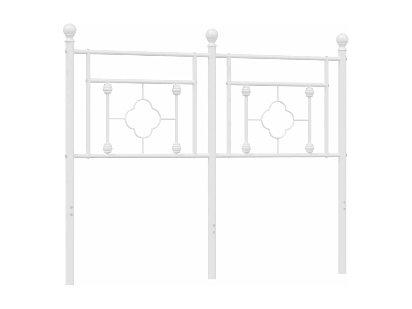 Kopfteil Metall Weiß 120 cm