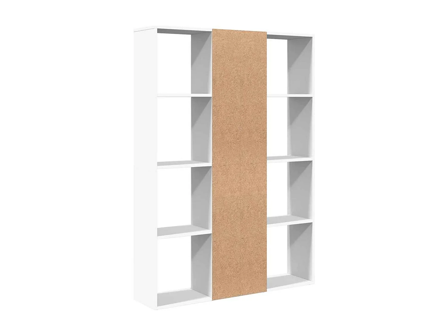 Séparateur de pièce/Bibliothèque Blanc 100x24x140 cm