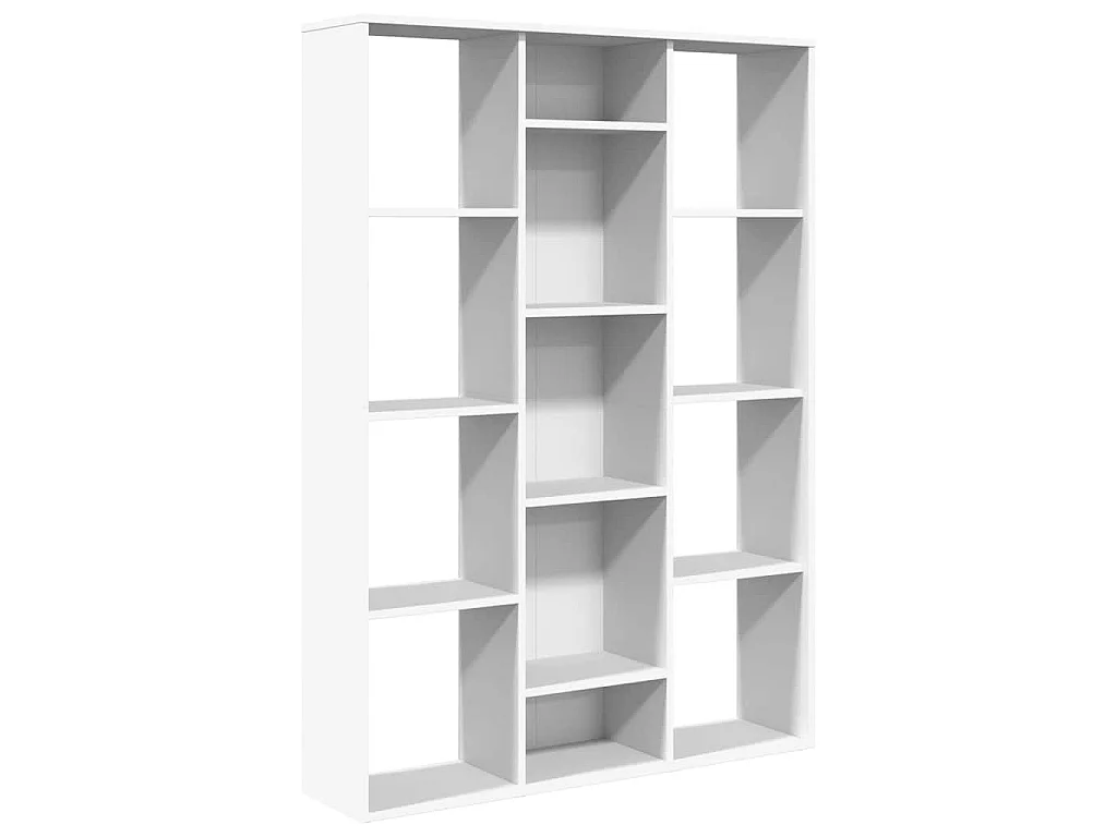 Séparateur de pièce/Bibliothèque Blanc 100x24x140 cm